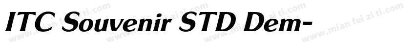 ITC Souvenir STD Dem字体转换